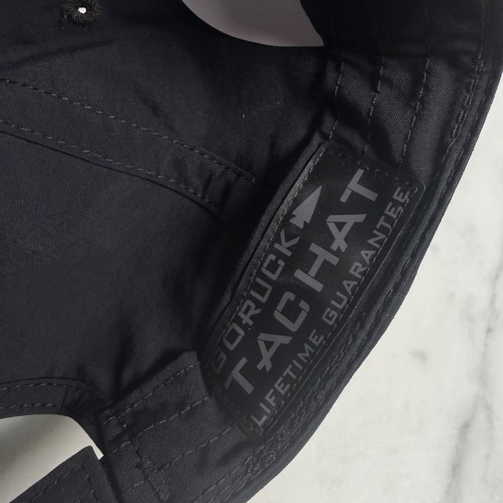 GORUCK Tac Hat Black Baseball Cap Patch Panel Str… - image 8